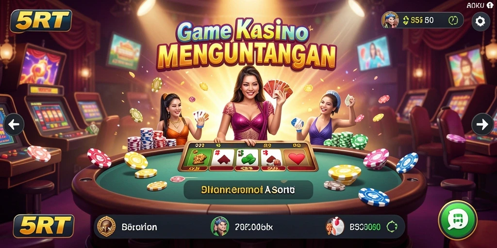Screenshot utama 5RT yang menampilkan gameplay seru Kasino.