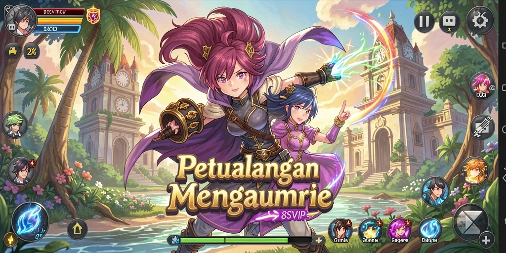 Tampilan gameplay <strong>8SVIP</strong> yang penuh aksi dan karakter Anime.