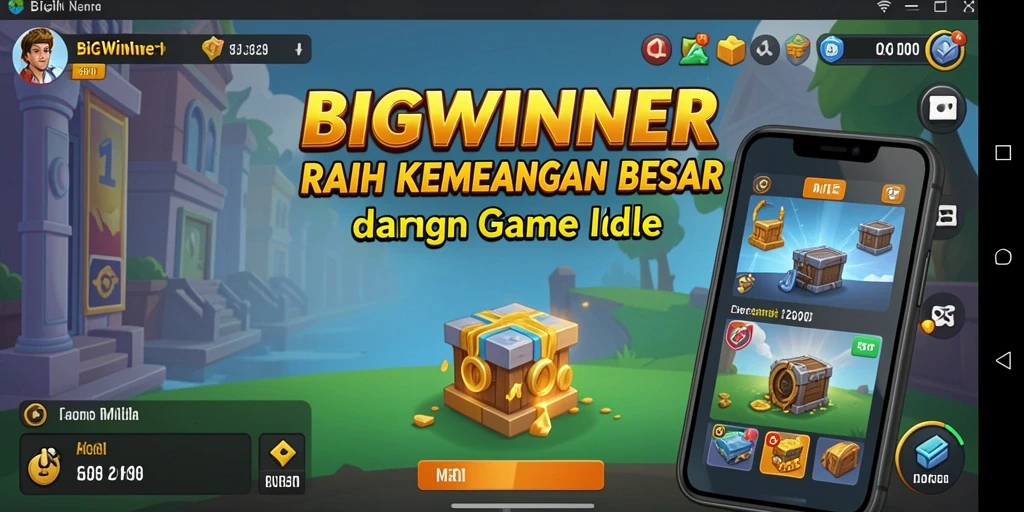 Tampilan gameplay BIGWINNER yang menarik dan penuh warna.
