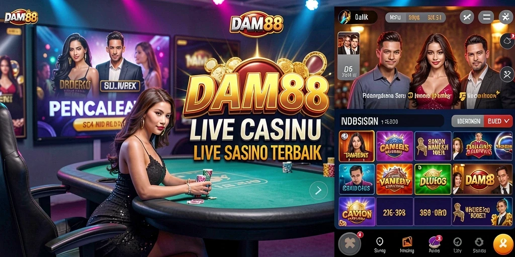 Gameplay Live Casino menegangkan dan menyenangkan di DAM88.