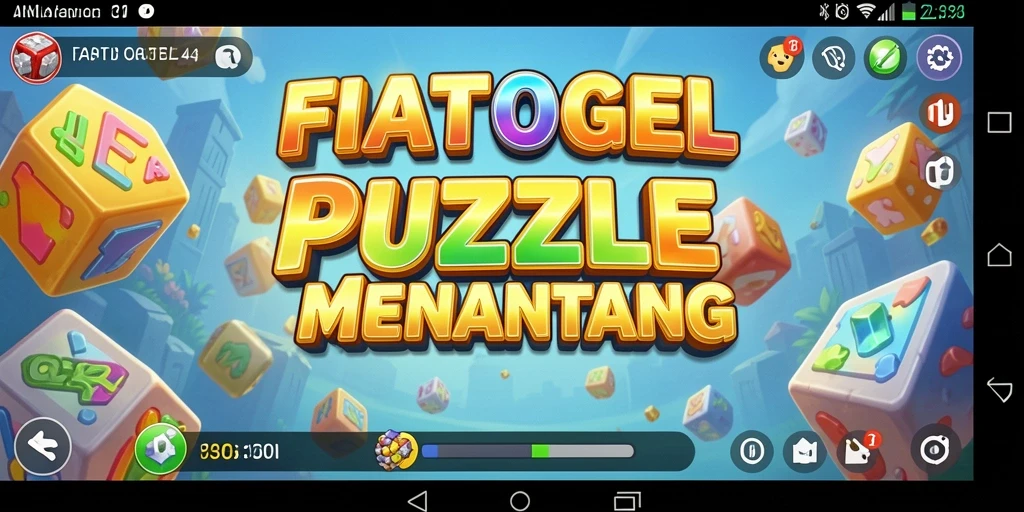 Tampilan gameplay yang menarik dari FIATOGEL saat menyelesaikan puzzle.