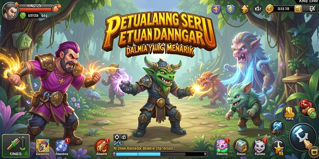 Tampilan gameplay <strong>KING123</strong> yang penuh aksi dan petualangan menakjubkan.