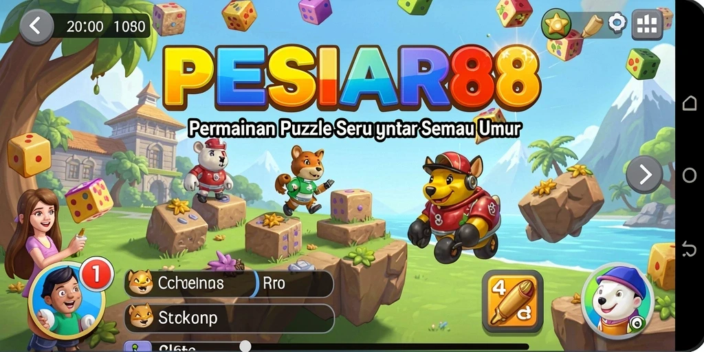 Tampilan gameplay PESIAR88 dengan berbagai teka-teki menarik.