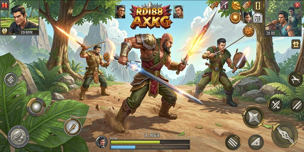 Tampilan gameplay mendebarkan di dunia fantasi RDI88.