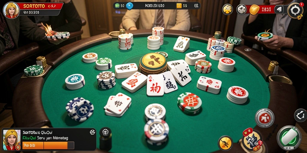 Tampilan gameplay SORTOTO yang menegangkan dan seru.