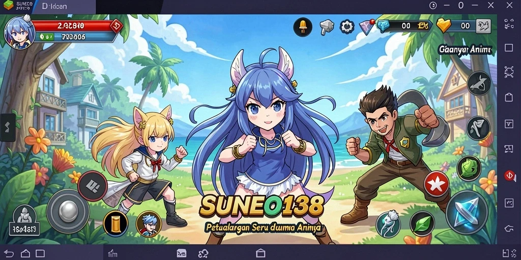 Menampilkan gameplay seru dan karakter ikonik dari SUNEO138.