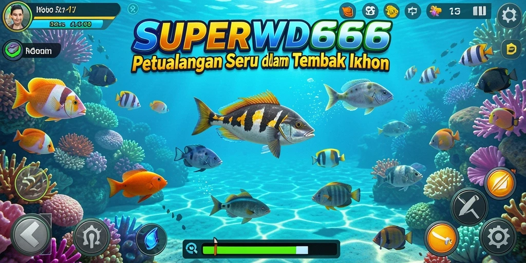 Gambaran utama gameplay Tembak Ikan yang seru dan menantang.