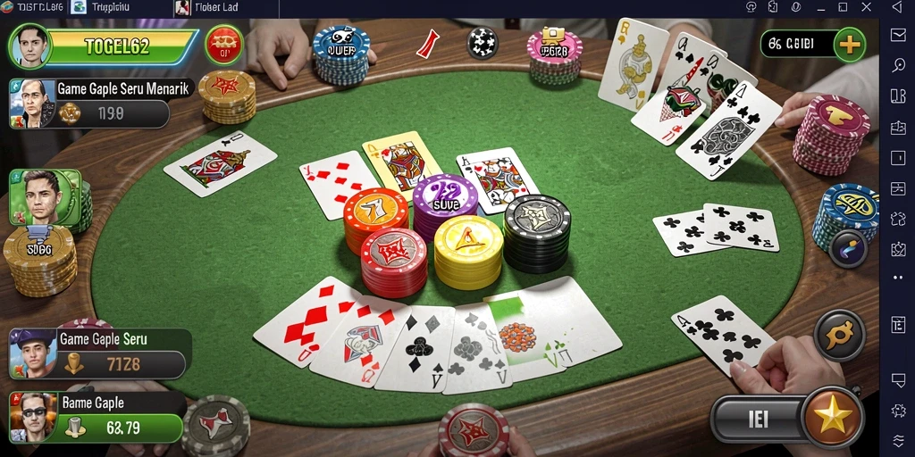 Screenshot gameplay TOGEL62 yang seru dan menantang.
