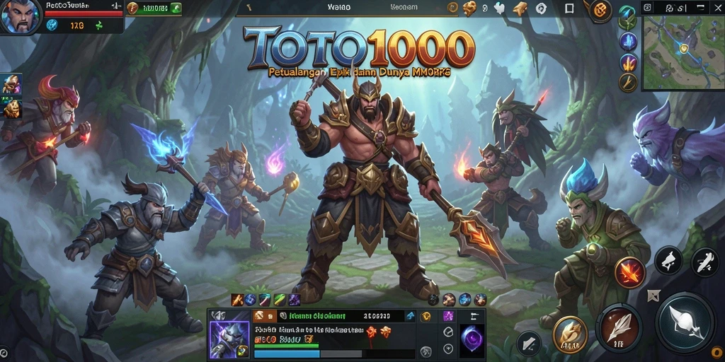Screenshot utama TOTO1000 menampilkan petualangan seru dalam game MMORPG.