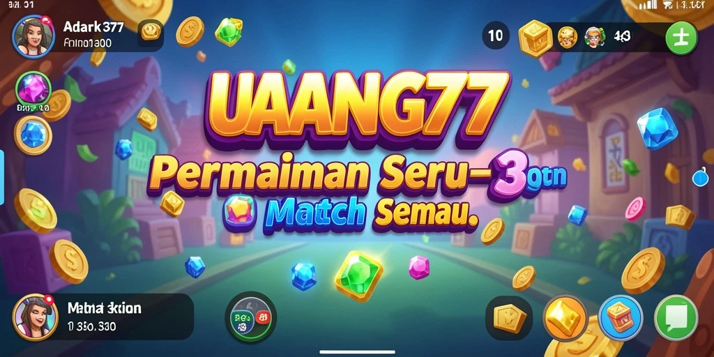 Gameplay UANG77 yang menarik dalam aksi Match-3.